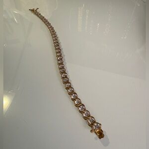 Sterling silver Gold plate Tennis Bracelet